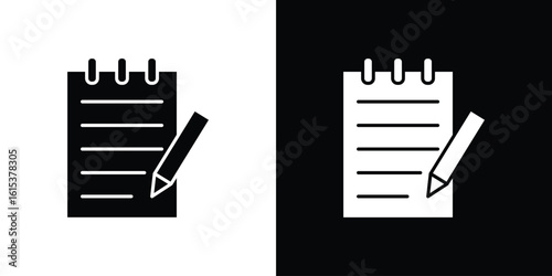 Note icon, logo elements of graphic designs