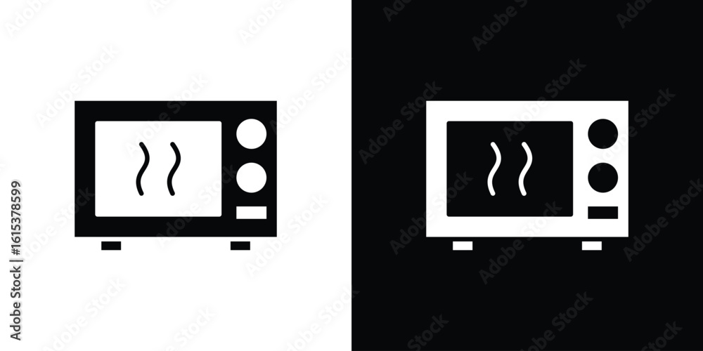 Fototapeta premium Microwave icon, logo elements of graphic designs