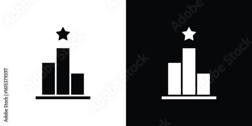 Leaderboard icon, logo elements of graphic designs
