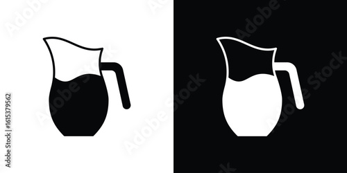 Jug icon, logo elements of graphic designs