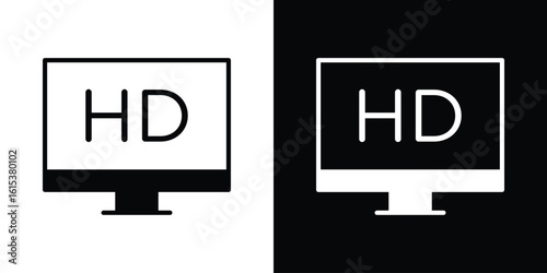High definition icon, logo elements of graphic designs