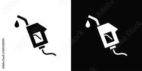Fuel icon, logo elements of graphic designs