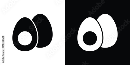 Egg icon, logo elements of graphic designs