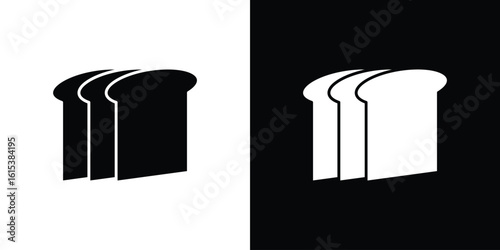 Bread loaf icon, logo elements of graphic designs