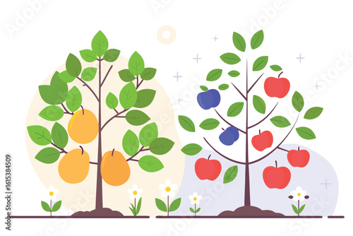 vector illustration of a tree
