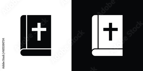 Bible icon, logo elements of graphic designs