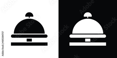 Bell concierge icon, logo elements of graphic designs
