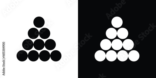 Ball pile icon, logo elements of graphic designs