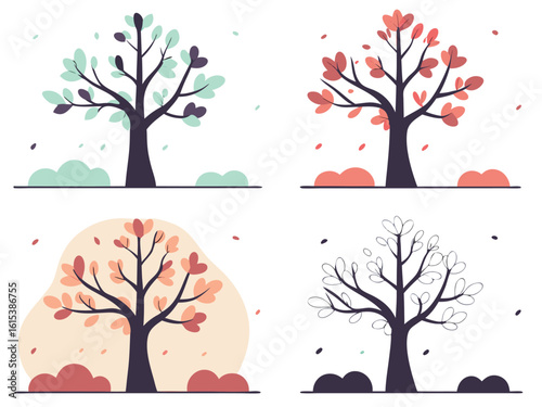 tree with hearts