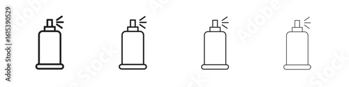 Spray can icon linear vector icon in a editable style.
