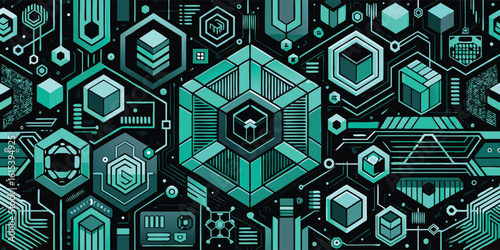 A grid of seamless patterns, highlighting a variety of designs and color schemes for creative inspiration..eps