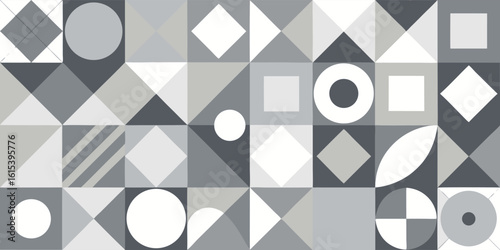White and gray abstract background with circular shapes, creating a visually intriguing and contemporary pattern..eps
