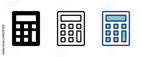 Calculator icon vector isolated on white background. Calculator vector icon. Accounting icon