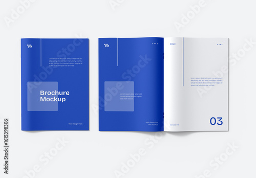 Realistic A4 Brochure Mockup Design
