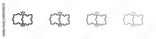 Compatibility icon linear vector icon in a editable style.