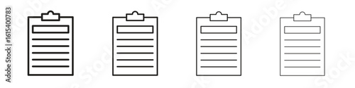 Assignment icon linear vector icon in a editable style.