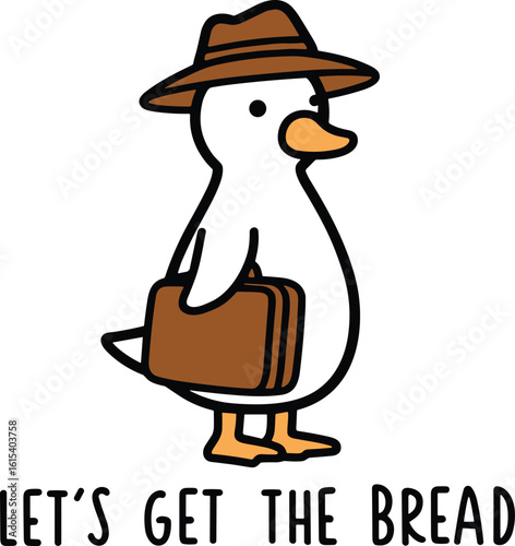 Business Duck – Let’s Get the Bread Funny Duck 