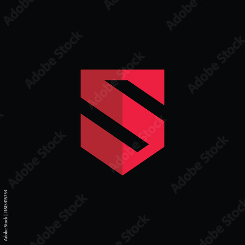 Free Download Geometric Shield Letter S Logo Design Vector Template - GFXLoad