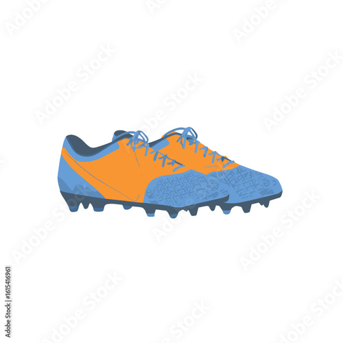Vibrant illustration of a pair of soccer cleats.