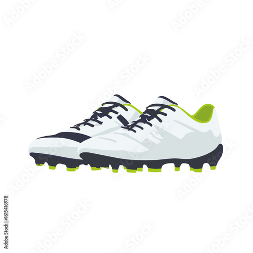Soccer cleats against an empty background.