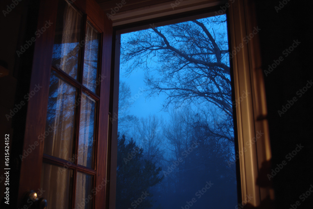 Fototapeta premium Neo-Nocturne Whispers from the Digital Dawn