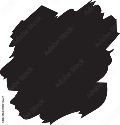 Abstract Black Brush Stroke Illustration A Bold and Dynamic Design Element for Creative Projects or Artistic Presentations with a Modern Aesthetic