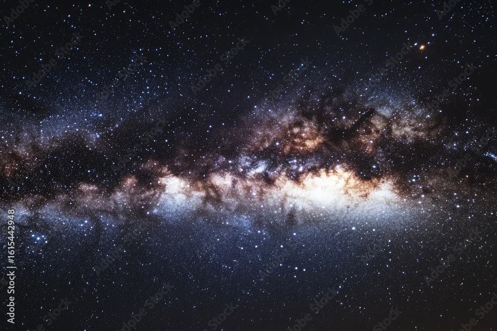 Obraz premium Vast expanse of the Milky Way galaxy, studded with countless stars