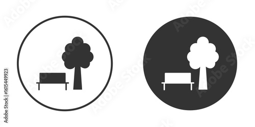 park icon for website design, logo for web and apps.