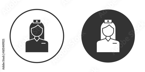 Nurse icon for website design, logo for web and apps.