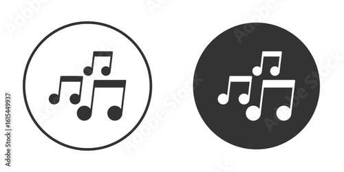 Music icon for website design, logo for web and apps.