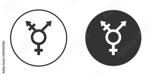 Transgender icon for website design, logo for web and apps.