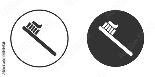 Toothbrush icon for website design, logo for web and apps.