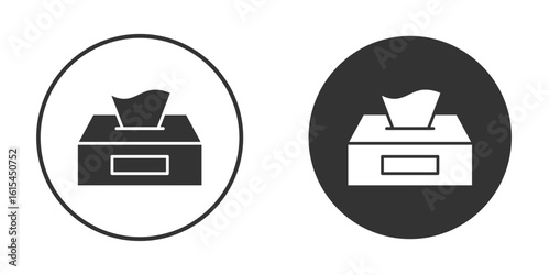 Tissue box icon for website design, logo for web and apps.