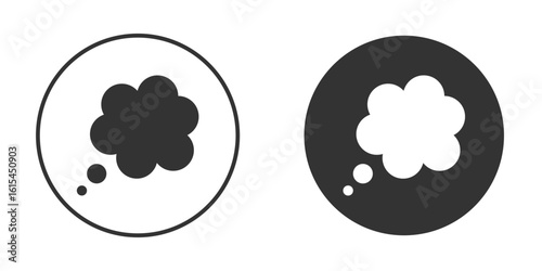 Thought bubble icon for website design, logo for web and apps.