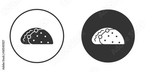 Taco icon for website design, logo for web and apps.