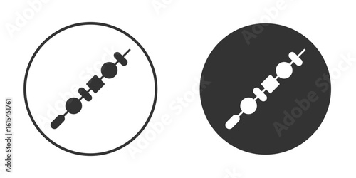 Skewer icon for website design, logo for web and apps.