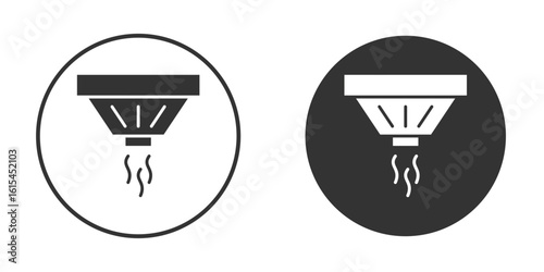 Sensor smoke icon for website design, logo for web and apps.