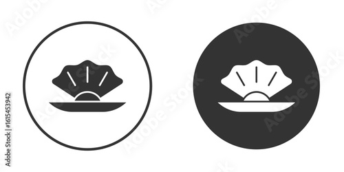 Pearl icon for website design, logo for web and apps.