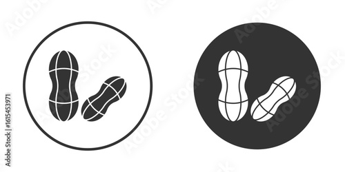 Peanut icon for website design, logo for web and apps.