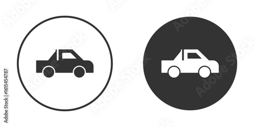 Monster truck icon for website design, logo for web and apps.