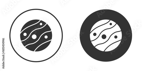 Mercury icon for website design, logo for web and apps.