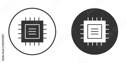 Carta da parati Microchip icon for website design, logo for web and apps.