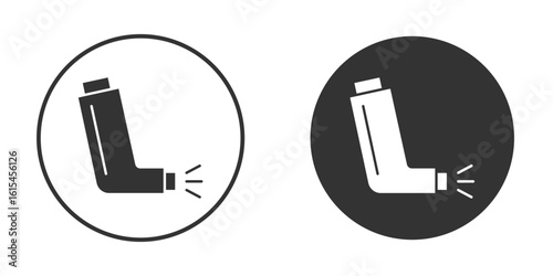 Inhaler icon for website design, logo for web and apps.