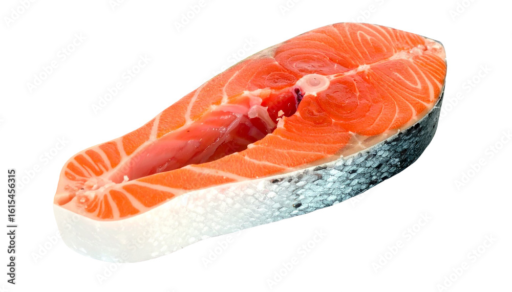 fresh raw salmon steak isolated on transparent background, png fresh raw salmon steak isolated on transparent background, png