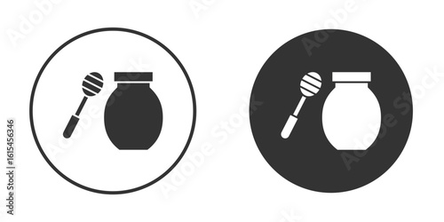 Honey pot icon for website design, logo for web and apps.