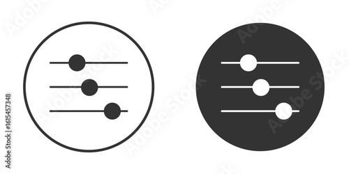 Filter Button icon for website design, logo for web and apps.