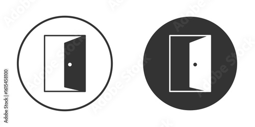Door open icon for website design, logo for web and apps.