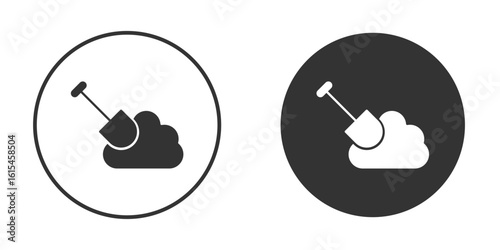 Digging icon for website design, logo for web and apps.