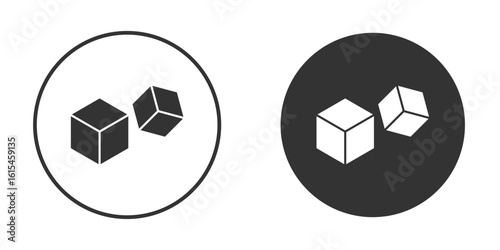 Cubes icon for website design, logo for web and apps.