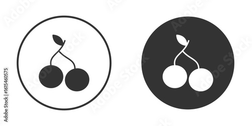 Cherry icon for website design, logo for web and apps.